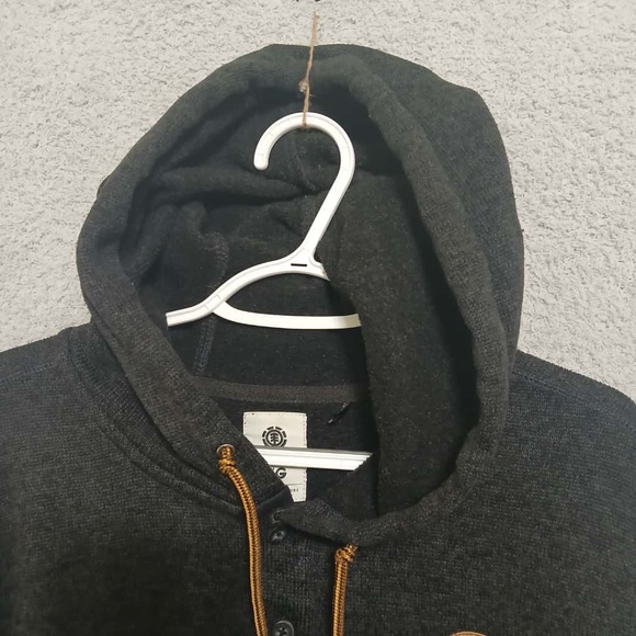 Element Highland Henley Pullover Sweatshirt Size L Hoodie Winter Cozy - Picture 3 of 14